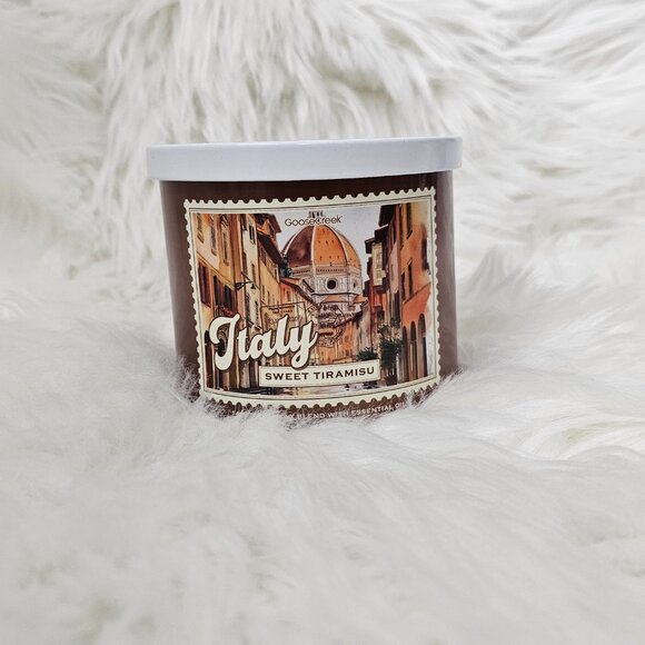 Goosecreek Sweet Tiramisu Italy 3-Wick Soy Wax Essential Oil Jar Candle NEW - Picture 1 of 4